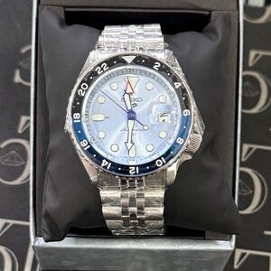 NIB GMT ICE BLUE SEIKO WATCH